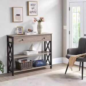 Living Room Porch Table With Drawer
