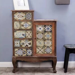 Antique Solid Wood With Drawer Storage