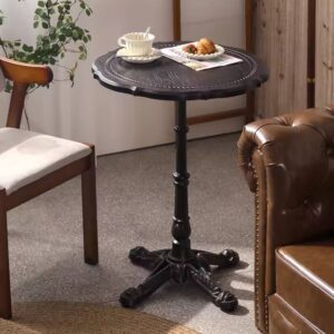 Retro Medieval Wood Round Table