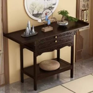 Multifunctional Wood Retro Console Table
